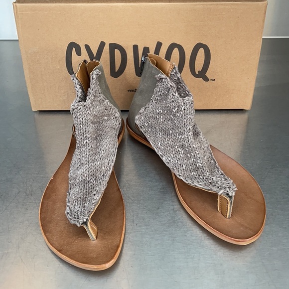 Cydwoq Shoes - HOST PICK!!! Cydwoq woven gray suede leather. NEW in original box.